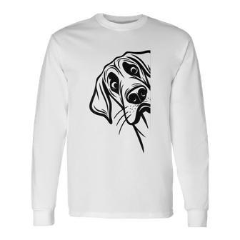Goofy Giant Adorable Large Gentle Dog Lover Great Dane Long Sleeve T-Shirt - Thegiftio UK