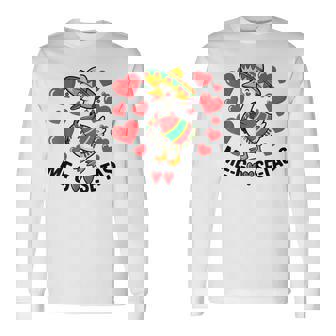 Me Goose Tas Cute Goose Fiesta Mexican Animal Pun Long Sleeve T-Shirt | Mazezy