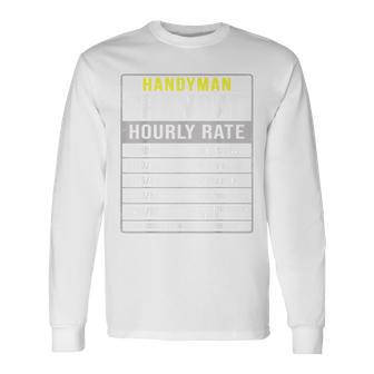 Grandad Handyman DIY Outfit Idea For Men Grandad Themed Long Sleeve T-Shirt | Mazezy