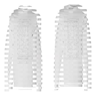 The Hanged Man タロットカード ゴシック ハロウィン ホラー バックプリント 長袖Tシャツ - Kawaiitshirt