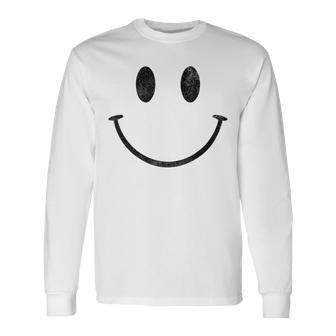 Happy Face Big Style – Happiness Smile Long Sleeve T-Shirt - Seseable