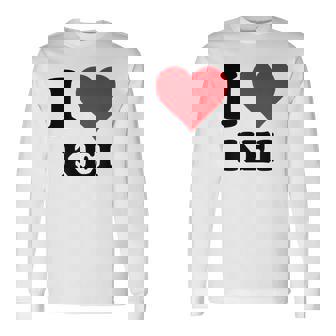 I Heart Keiファーストネーム I Love パーソナライズ 長袖Tシャツ - Kawaiitshirt