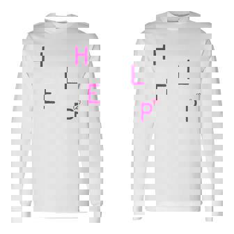Help2 長袖Tシャツ - Kawaiitshirt