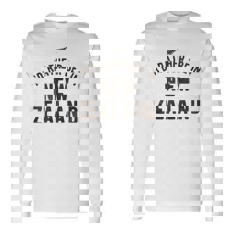 I'd Rather Be In New Zealand Nz Fern Kiwi ギフト 長袖Tシャツ - Kawaiitshirt