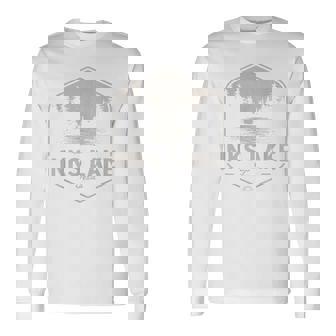 Inks Lake Texas Outdoors Vintage Long Sleeve T-Shirt - Monsterry