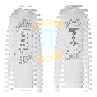 Irrational But Awesome Pi Day Spiral Pi Math Long Sleeve T-Shirt - Monsterry