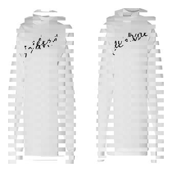 Joie Deivre フランス語の格言tシャツ 長袖Tシャツ - Kawaiitshirt