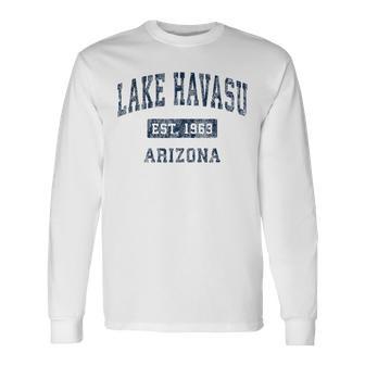 Lake Havasu Arizona Az Vintage Established Sports Long Sleeve T-Shirt | Mazezy