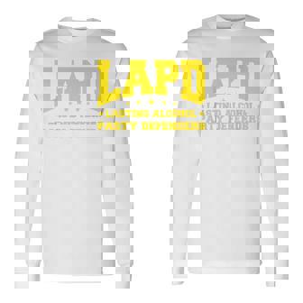 Lapd – Défenseurs Durables D'alcool Los Angeles Drôle T-shirt à manches longues - Cadeauxyz