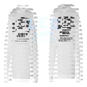 Lee Massachusetts Ma ビンテージスポーツデザイン ネイビー 長袖tシャツ 長袖Tシャツ - Kawaiitshirt