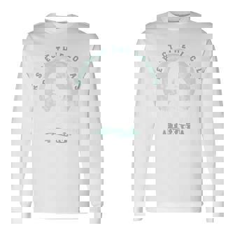 Liberty Hill Texas Bigfoot Night Walk Retro Moon Premium Long Sleeve T-Shirt | Mazezy