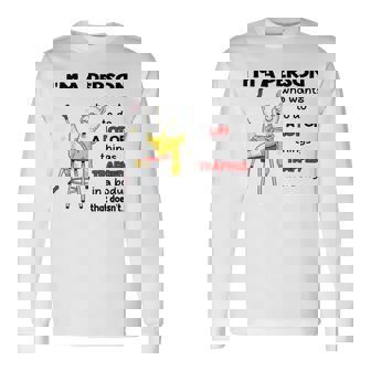 Llama I'm A Person Who Wants To Do A Lot Of Things Trapped Long Sleeve T-Shirt | Mazezy