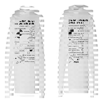 The Lord's Prayer Our Father Prayer God Bible Verse Clothing Long Sleeve T-Shirt | Mazezy