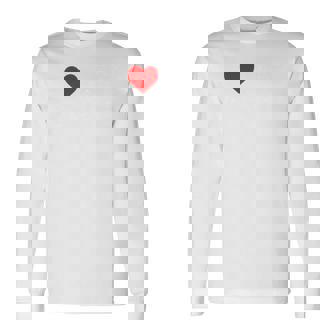 I Love My Aggie Red Heart Long Sleeve T-Shirt - Monsterry