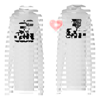 I Love Heart Cebu フィリピン諸島 長袖Tシャツ - Kawaiitshirt