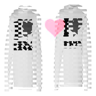 I Love Hina 長袖Tシャツ - Kawaiitshirt