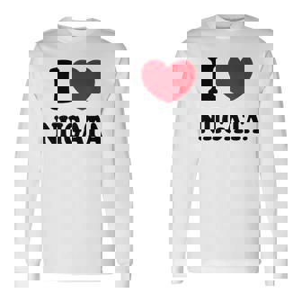 I Love Niigata 新潟大好き 長袖Tシャツ - Kawaiitshirt