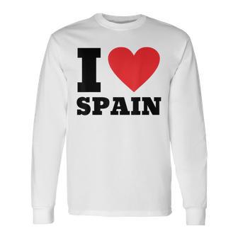 I Lovepain I Heartpain Family Travel España Camiseta de manga larga - Regaloses