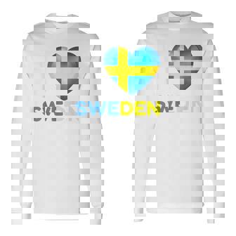 I Loveweden Cœuruédoisuèdeoyage En Famille T-shirt à manches longues - Cadeauxyz