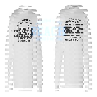 Maybe The Beach Misses Me Ocean Vacation Tee Long Sleeve T-Shirt | Mazezy