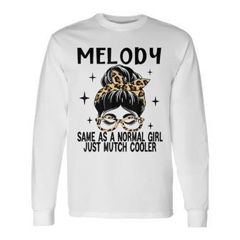 Melody Costume Cute Definition Personalized Name Melody Long Sleeve T-Shirt - Thegiftio