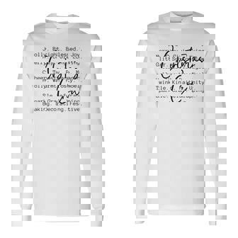 Merry Christmas Crew Family Matching Christmas Xmas Pajama Long Sleeve T-Shirt | Seseable CA