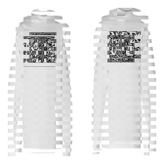 Mf イニシャルm F 名前 姓 オノマスティクス オノマトジー 長袖Tシャツ - Kawaiitshirt