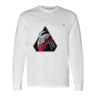 Nasa Artemis Ii Mission Patch Worm Logo Tri-Blend Long Sleeve T-Shirt - Thegiftio UK