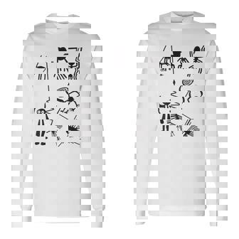 Nazca Lines 古代ufoエイリアン地球外生命アートtシャツ 長袖Tシャツ - Kawaiitshirt