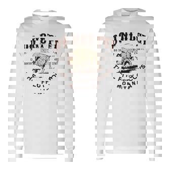 Do Not Pet The Fluffy Cows Montana Bison Souvenir Long Sleeve T-Shirt | Seseable CA