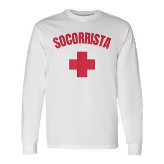 Ocorrista Grande Frente Y Detrásocorrista Camiseta de manga larga - Regaloses