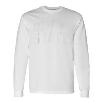 Oklahoma State American Usa Retro Vintage Outfit Long Sleeve T-Shirt - Thegiftio UK