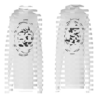 Om スピリチュアルシンボル ヨガ 瞑想 オーム 長袖Tシャツ - Kawaiitshirt