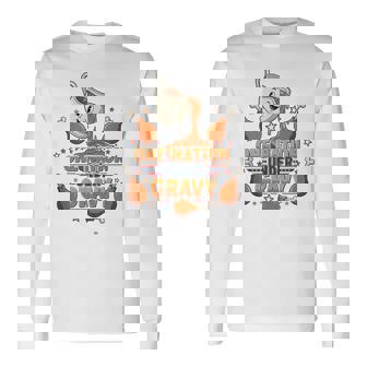 One Nation Under Gravy Thanksgiving Xmas Tank Top Long Sleeve T-Shirt | Mazezy