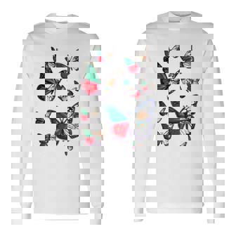 Orgullo Y Cultura De MéxicoErsión Mariposa Camiseta de manga larga - Regaloses