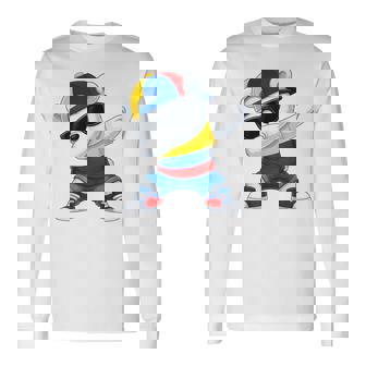 Ours Colombien Patriotique Colombie Dab Garçons Enfants 2025 T-shirt à manches longues - Cadeauxyz