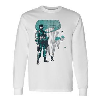 Parachute De Parachute De L'armée Aérienne T-shirt à manches longues - Cadeauxyz
