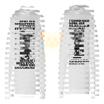 Personaltalker Yorkie ファニーヨークシャー犬好き オーナーミーム 長袖Tシャツ - Kawaiitshirt
