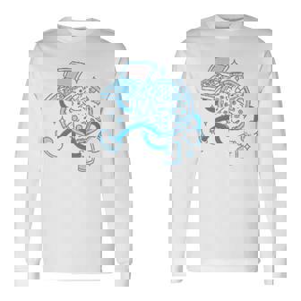 Pizza Perfect The Best Pizza On Earth バックプリント 長袖Tシャツ - Kawaiitshirt