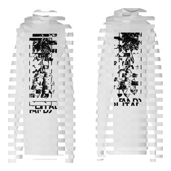 Plant Dad Gardener Father Carrots Graphic Long Sleeve T-Shirt | Mazezy