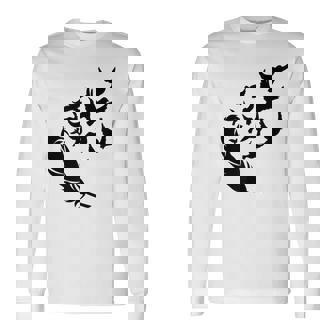 Plume Oiseauxolant T-shirt à manches longues - Cadeauxyz