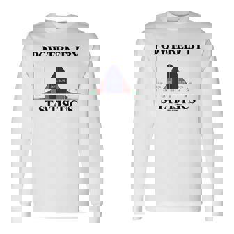 Powered Bytatistics ベルカーブ オタク ユーモア 長袖Tシャツ - Kawaiitshirt