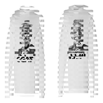 President Trump Goat USA Long Sleeve T-Shirt - Monsterry