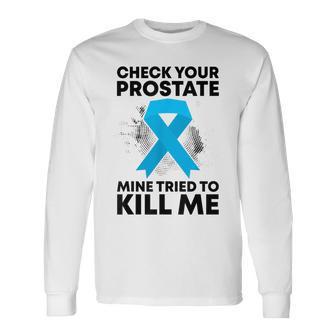 Prostate Cancer Free Awareness Month Survivor Long Sleeve T-Shirt - Thegiftio UK