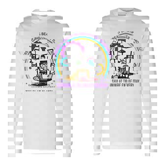 There's A Great Big Beautiful Tomorrow Theme Park Carousel Long Sleeve T-Shirt - Monsterry