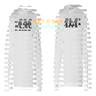 Retro Miamiintage Classic Miami 長袖Tシャツ - Kawaiitshirt