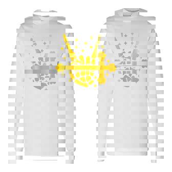 Rock And Roll Cross Long Sleeve T-Shirt | Mazezy