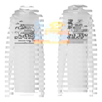 San Diego California Beach Vacation Cute Vintage Cali Retro Long Sleeve T-Shirt - Thegiftio