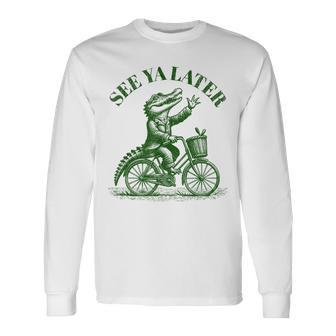 See Ya Later Alligator Gator Long Sleeve T-Shirt - Thegiftio UK