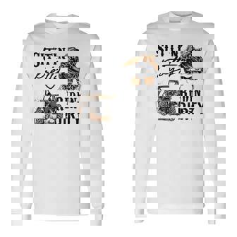 Sitting Pretty Riding Dirty Utv Sxs Offroading Side By Side Long Sleeve T-Shirt - Monsterry